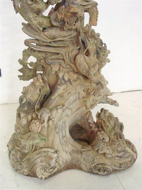 More images for contemporary japanese wood sculpture » 19th c. heavily carved Japanese wood sculpture