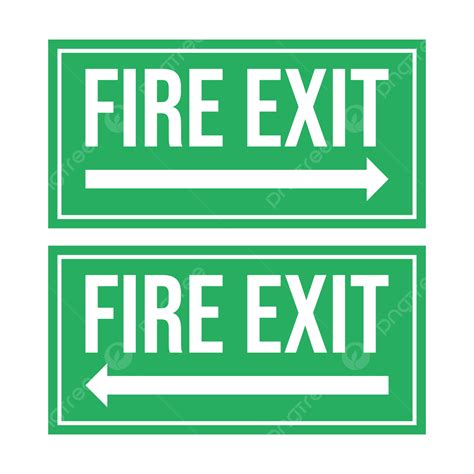 Fire Exit With Arrow Ire Exit Fire Exit Sign Fire Exit Vector Png