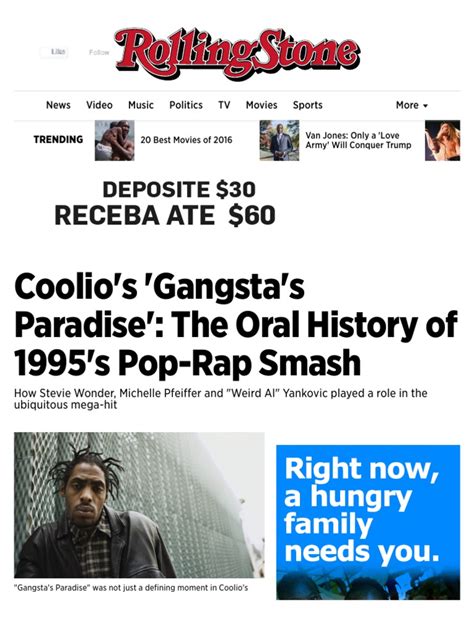 Coolios Gangstas Paradise The Oral History Of The Pop Rap Smash