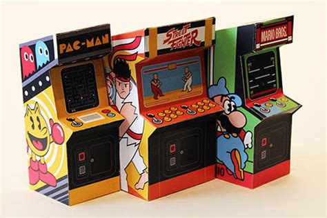 Classic Arcade Games Papercraft Paperized Crafts