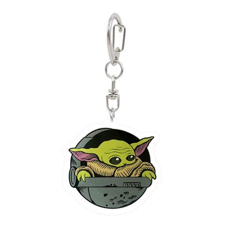 Baby Yoda Keychain The Mandalorian Star Wars Key Holder Baby Yoda Ts
