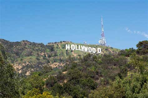 Hollywood Sign In Los Angeles Editorial Photo Image Of Landmark