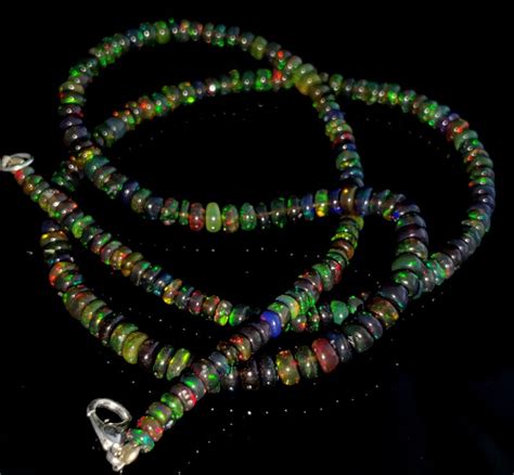 Opal Beaded Necklace Gemstone 4170ct Good Quality Natural Etsy