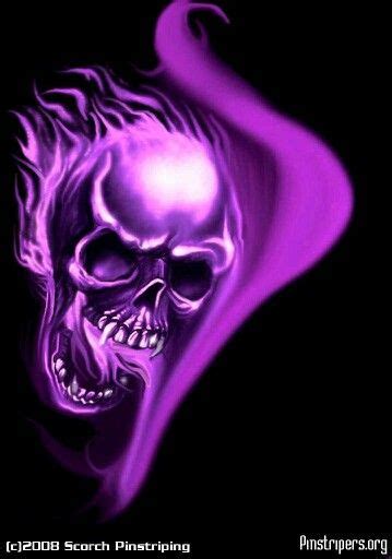 Purple Flaming Skull Badass Quotes Skull Quote True Quotes