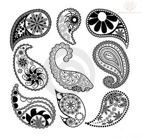 Paisley Pattern Tattoo Images And Designs