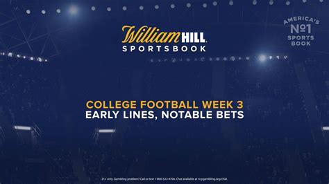 Each serves the same purpose of telling the bettor the chances a team has of winning or losing, or. College Football Week 3: Early Lines, Notable Bets ...