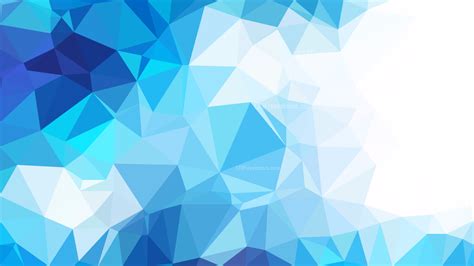 Abstract Blue And White Triangle Geometric Background Vector