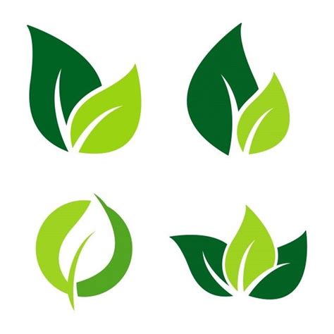 Leaf Logo Icon Design Template Vector Logo Icons Leaf Icons Template