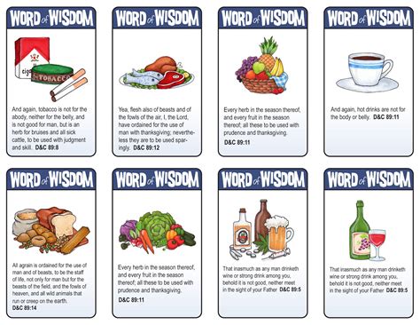 susan fitch design: Word of Wisdom Cards