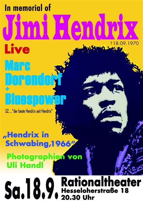 In Memory Jimihendrix 2010 Jimi Hendrix Poster Hendrix