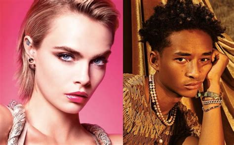 Embrace your weirdness stop labelling start living #blacklivesmatter @della_vite @caradonfilm @myecoresolution @loradicarlo_hq bit.ly/3pv6t0b. Cara Delevingne y Jaden Smith besándose. Foto