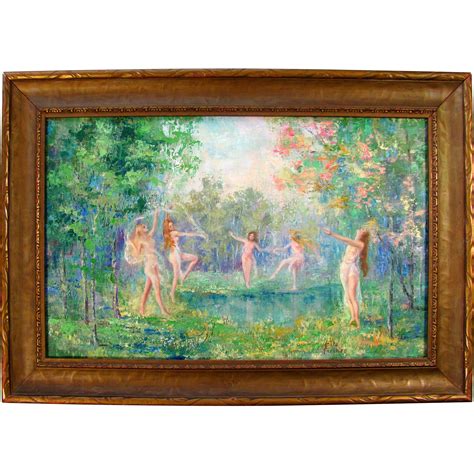 Impressionist Oil Painting by Listed American Artist Leola ...