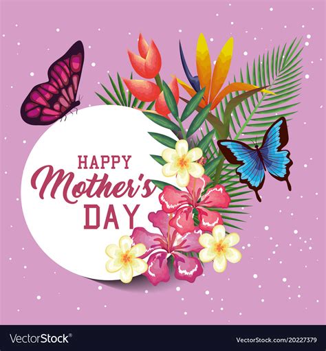 See more ideas about happy mothers day, happy mothers, mothers day. Happy mothers day card with floral decoration Vector Image
