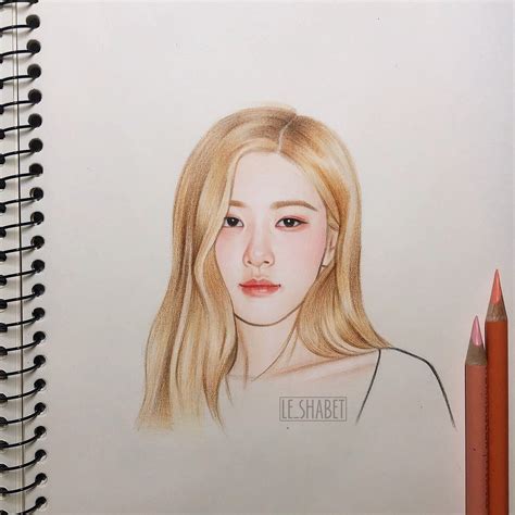 How To Draw Blackpink Rose Step By Step It Is A Good Idea To Start