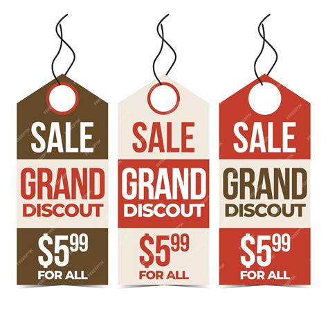 Premium Vector 5 Percent Off Sale Labels Discount Design
