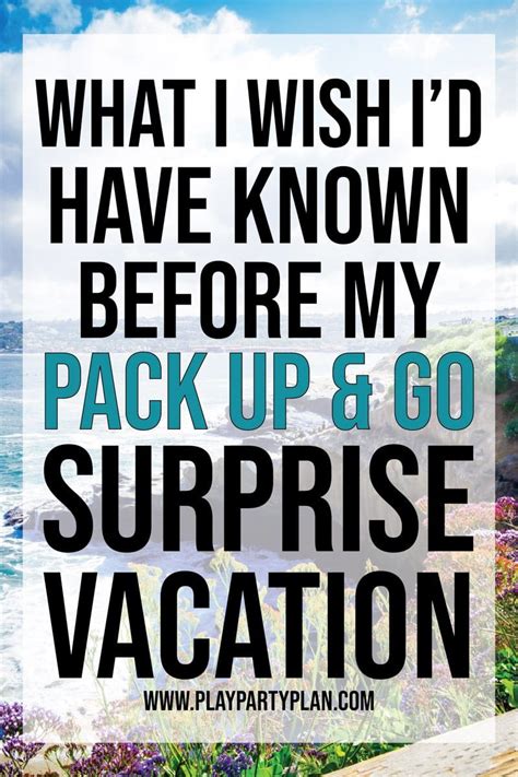 Everything You Need To Know About Pack Up And Go Surprise Vacations Pack Up Go Vacation How