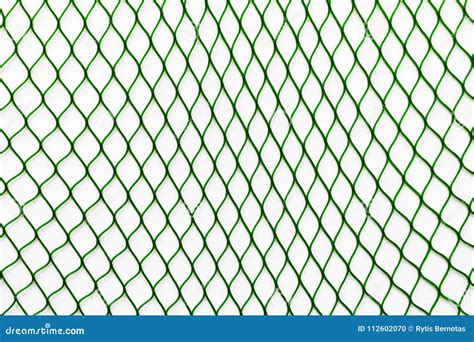 Green Net On The White Background Stock Photo Image Of Green Line