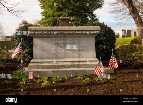 President James Buchanan Grave In Woodward Hill Cemetery Lancaster Pa
