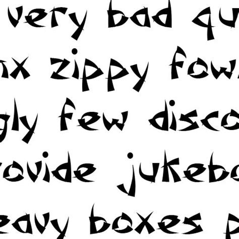 Basic latin (93), general punctuation (4), cjk symbols and punctuation (1). Scrap Samurai - Font