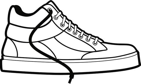 Tennis Shoe Black And White Clipart Free Download Transparent Png