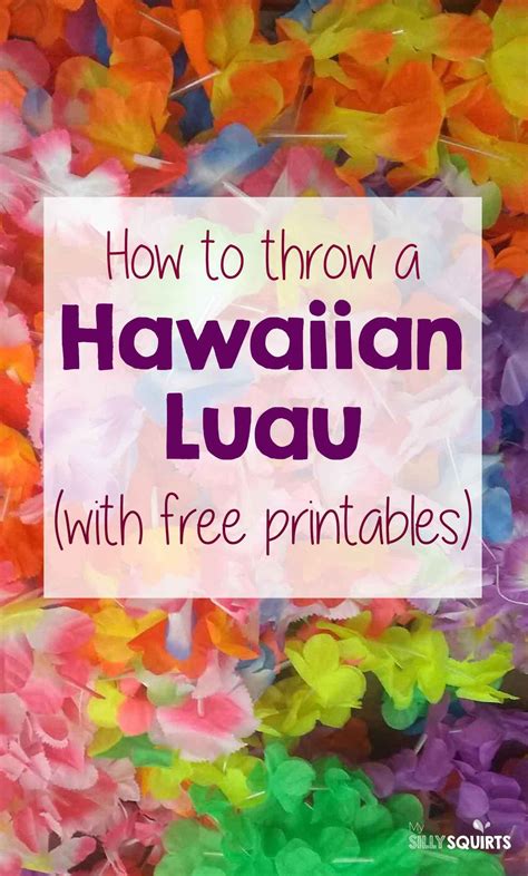 Aloha! How to throw a Hawaiian luau  My Silly Squirts  Hawaiian luau party decorations, Luau