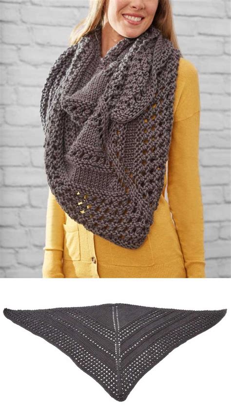 10 Easy And Free Triangle Shawl Knitting Pattern Knitting Bee
