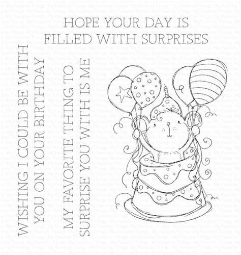 Ram 020 My Favorite Things Sweet Surprise Clear Stamps My Favorite