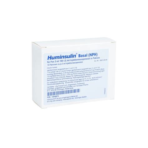 Huminsulin Basal Nph Pen Patrone 3ml 10 Stk
