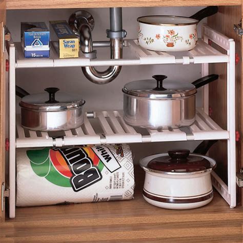 Shop for under sink storage organizers at walmart.com. Under Sink Expandable Shelf - Under The Sink Storage ...
