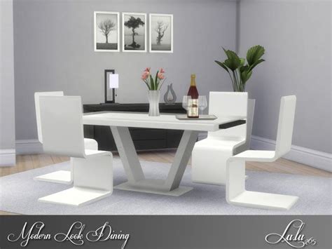 Sims 4 Ccs The Best Modern Look Dining By Lulu265 Furniture Dining