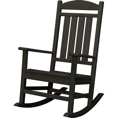 Hanover Black All Weather Pineapple Cay Patio Porch Rocker Hvr100bl