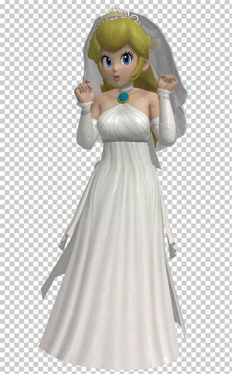 Super Mario Odyssey Princess Peach Wedding Dress Png Clipart Amiibo