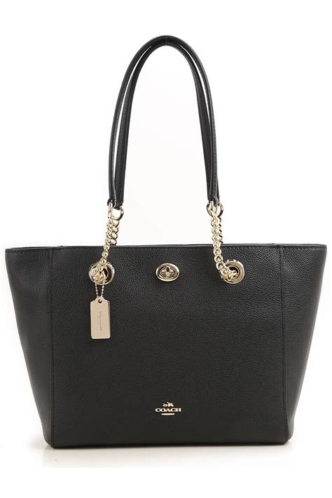 Coach Leather Tote Bag In Black Save 28 Lyst