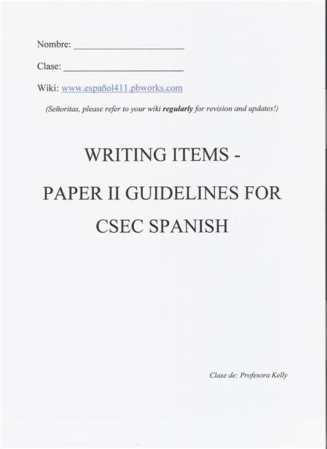 Csec Spanish Past Paper 2 Sample Question Situations Youtube Vrogue