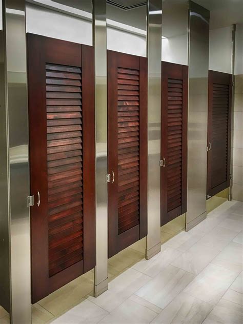 Ironwood Manufacturing Louvered Doors With Stainless Steel Grey Front