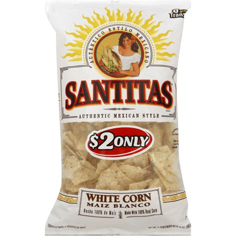 Santitas Tortilla Chips White Corn Tortilla Sinclair Foods