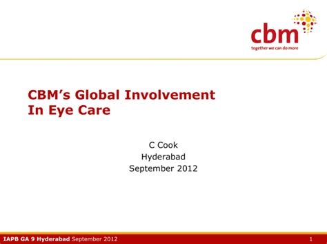 Cbm S Global Involvement In Eye Care