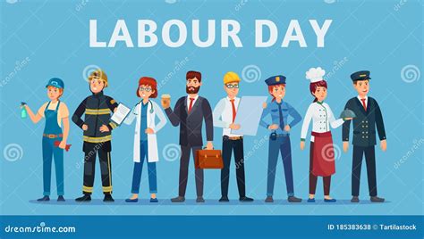 Labour Day Professional Workers Group Happy Professionals Of