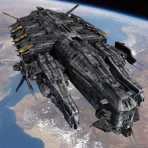 Scifi Destroyer 3d Max Concept Ships Spaceship Space Battleship