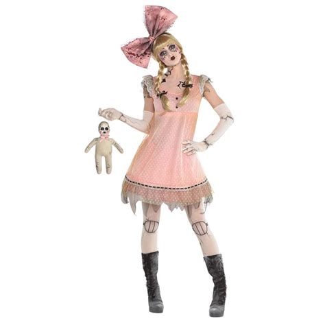Amscan Creepy Doll Womens Adult Possessed Toy Halloween Costume Dress