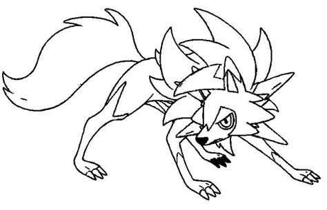 Coloring pages pokémon sun and moon morning kids. Image result for dusk form lycanroc coloring pages ...