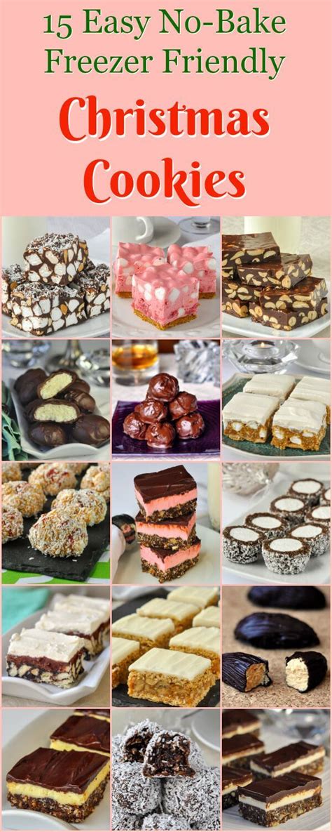Use these decorating and baking tips all year round to step up your cookie game any time of the year. No Bake Christmas Cookies. Now UPDATED to 25 freezer friendly recipes! | Christmas cooking, Xmas ...