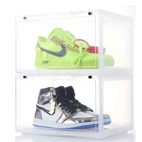 Buy Ktzshoe Boxesclear Plastic Shoe Box Magnetic Side Open Stackable