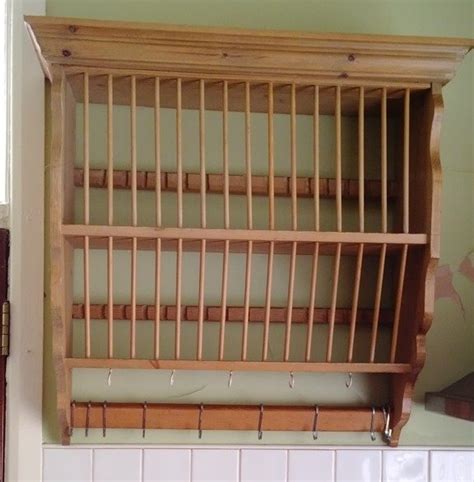 1000s of products available from local stock uk's no. Wooden Plate Shelf & Plate Rack Cabinet Insert Wall ...