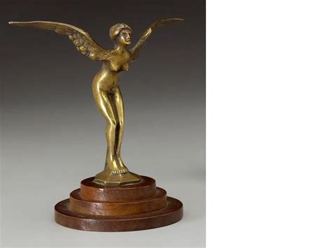 A Winged Nymph Mascot French Circa 1925 Car Hood Ornaments Exclusive Cars Car Logos