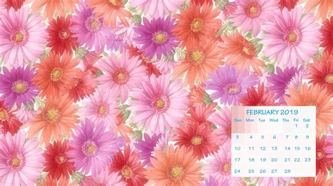 You can also upload and share your favorite desktop backgrounds. Floral February 2019 Desktop Calendar Wallpaper ...