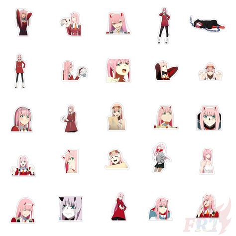 Darling In The Franxx Series 06 Anime Zero Two 02 Stickers 50pcsset