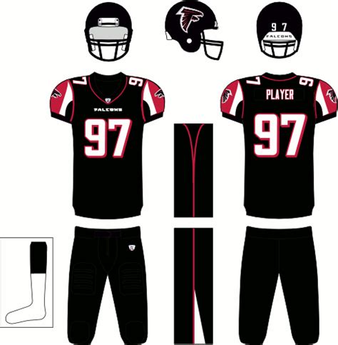 Sporting goods company specializing in equipment, apparel, footwear and team uniforms for football, baseball, basketball, softball, lacrosse and other sports. Atlanta Falcons Alternate Uniform - National Football ...