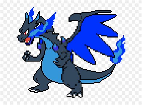 Pixel Art Mega Dracaufeu X This pixel art map was made by electro games.