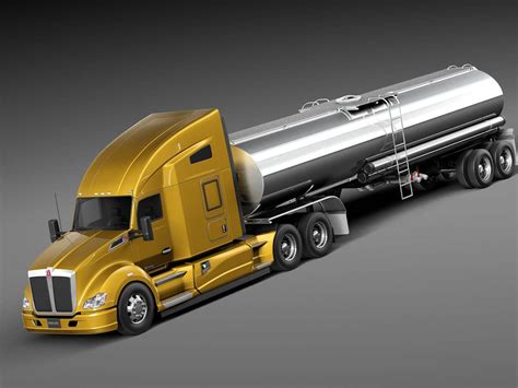 Kenworth T680 2015 Tanker 3d Model By Squir
